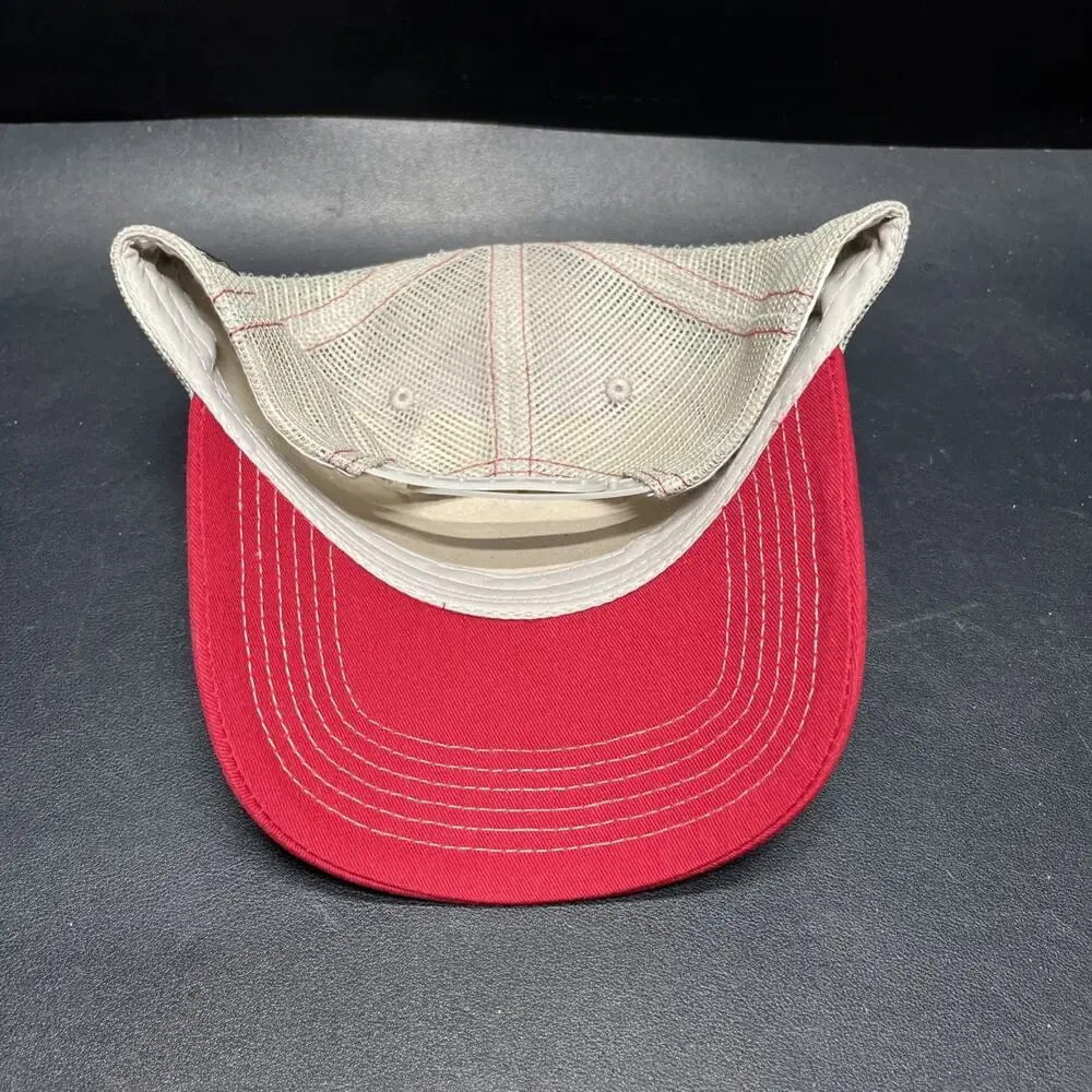 Wendy’s Adjustable Trucker Hat Red Embroidered Dave Thomas Foundation Cap